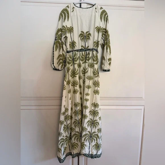 FARM Rio Milani Long Dress, Off-White Coconut Tree - Picture 13 of 13